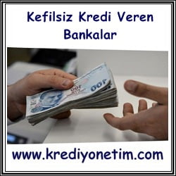 Kefilsiz Kredi Veren Bankalar
