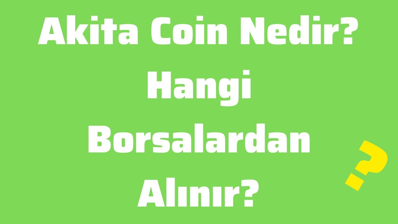 Akita Coin Nedir Hangi Borsalardan Alınır Akita Coin Geleceği 2025