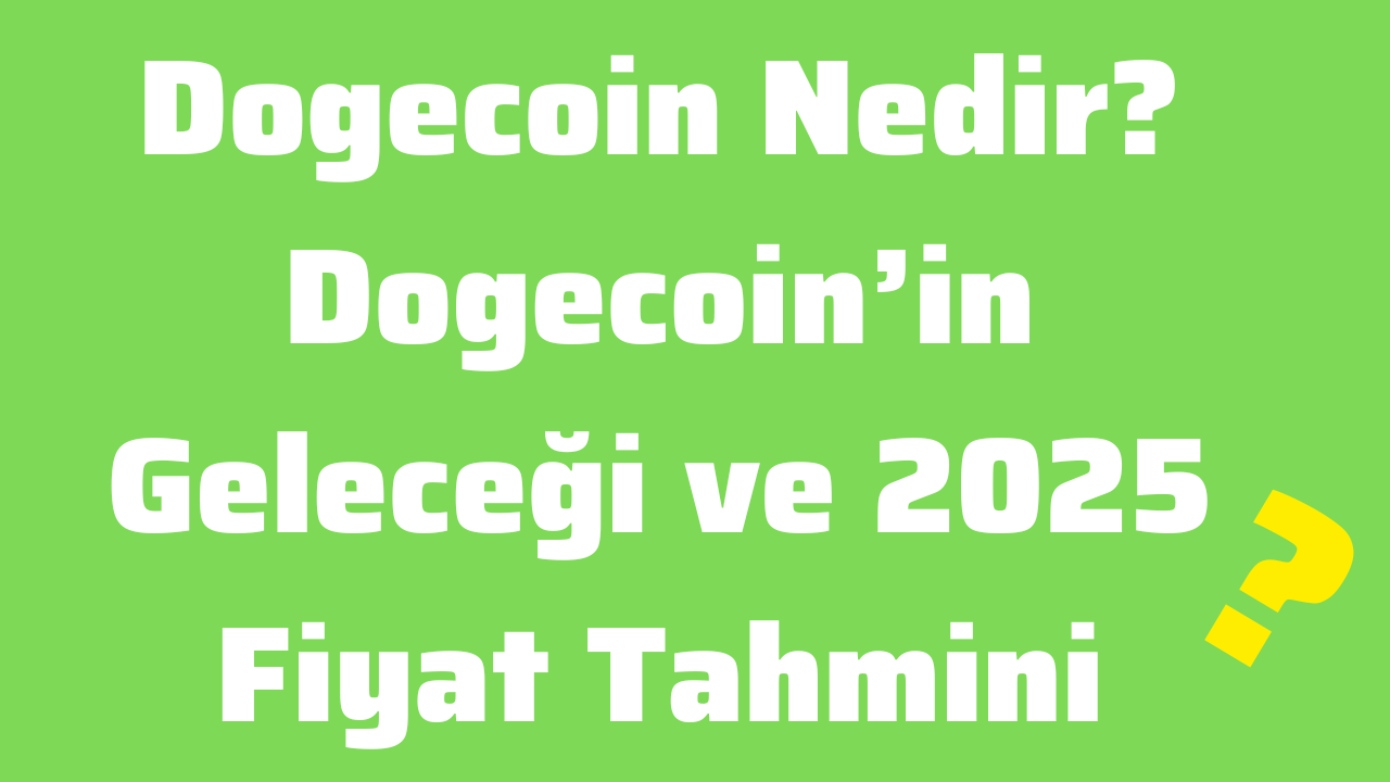 Dogecoin Nedir Dogecoin’in Geleceği ve 2025 Fiyat Tahmini