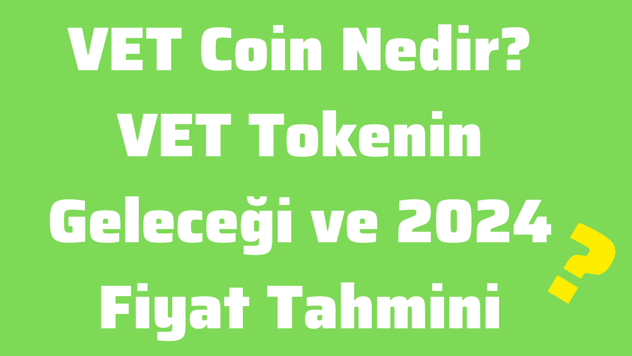 VET Coin Nedir VET Tokenin Geleceği ve 2024 Fiyat Tahmini