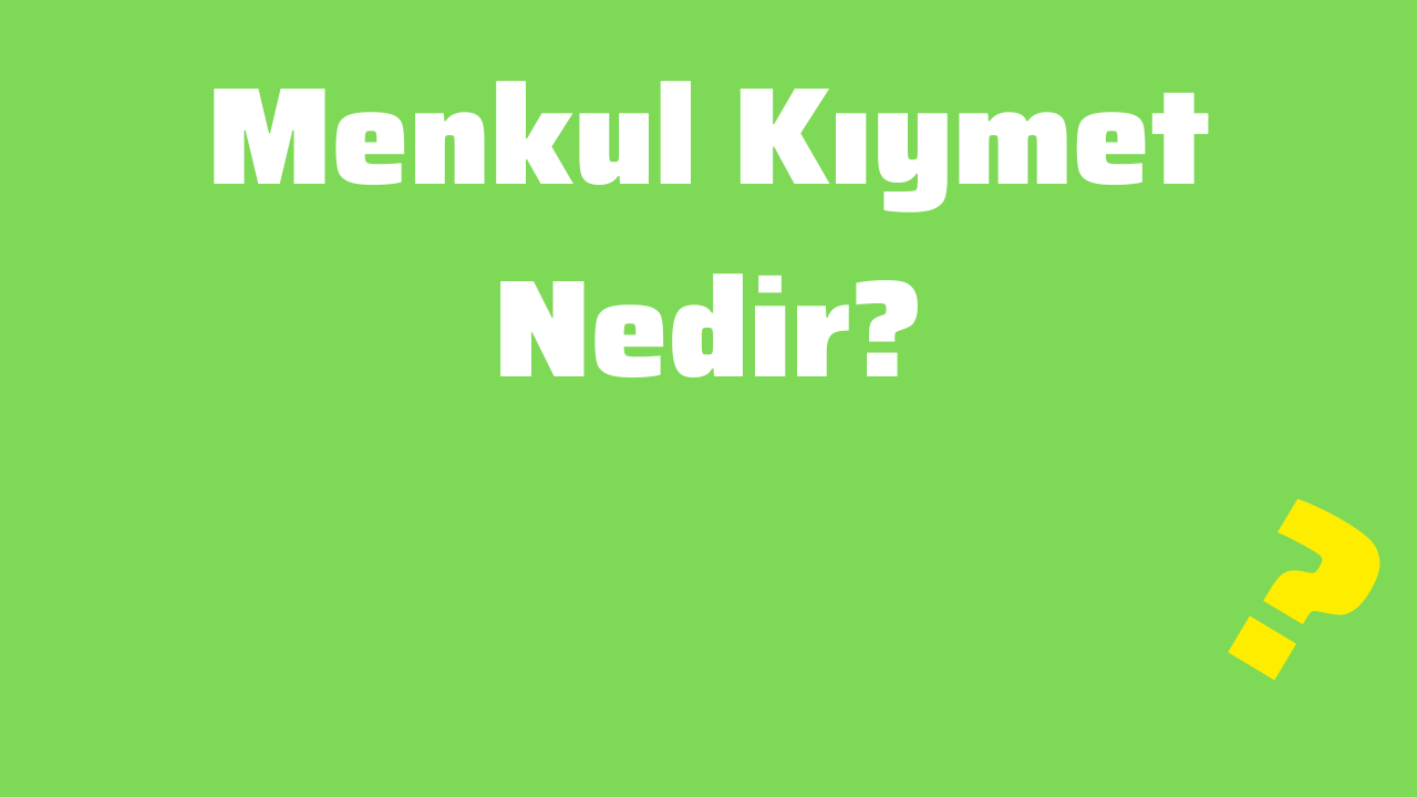 Menkul Kıymet Nedir