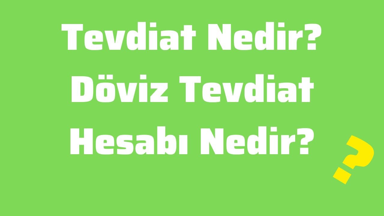 Tevdiat Nedir Döviz Tevdiat Hesabı Nedir