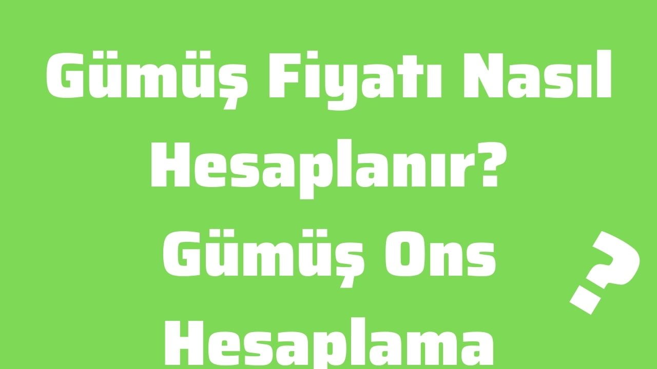 Gümüş Fiyatı