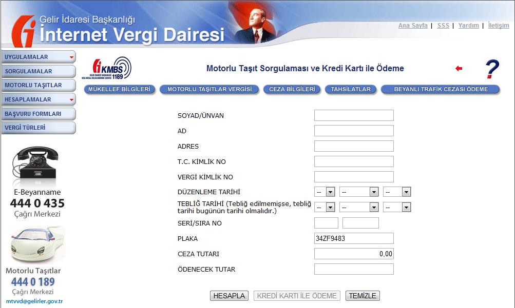 Trafik Cezasi Internetten Nasil Odenir